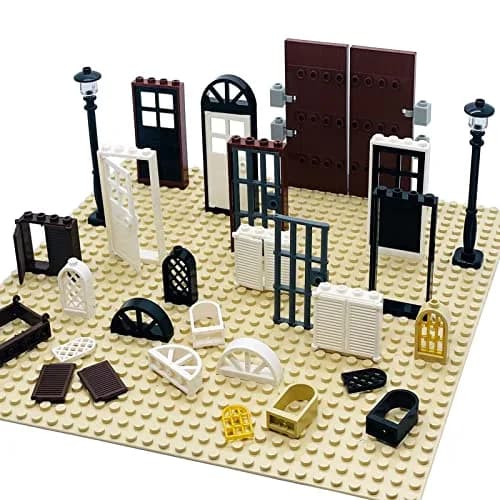 Miutrue Building Bricks Kit Glasses Windows and Doors Set Accessories | Compatible with Major Brands for Kids thumbnail 4