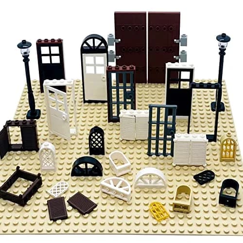 Miutrue Building Bricks Kit Glasses Windows and Doors Set Accessories | Compatible with Major Brands for Kids thumbnail 5