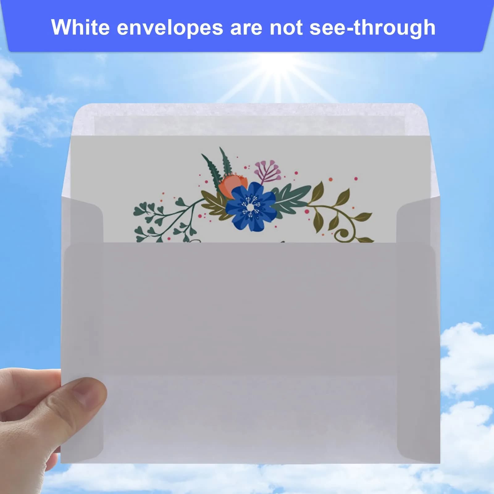 Joyberg White Blank Cards and Envelopes (4x6 Inch, 30 Pack) | Professional Quality DIY Invitation Cardstock - view 4