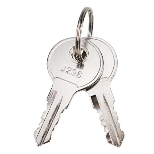 JZGRDN Door Lock Keys 2-Pack Silver | Modern Key Lock Replacement (70-120 chars) thumbnail 1