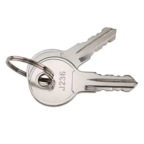 JZGRDN Door Lock Keys 2-Pack Silver | Modern Key Lock Replacement (70-120 chars) thumbnail 4
