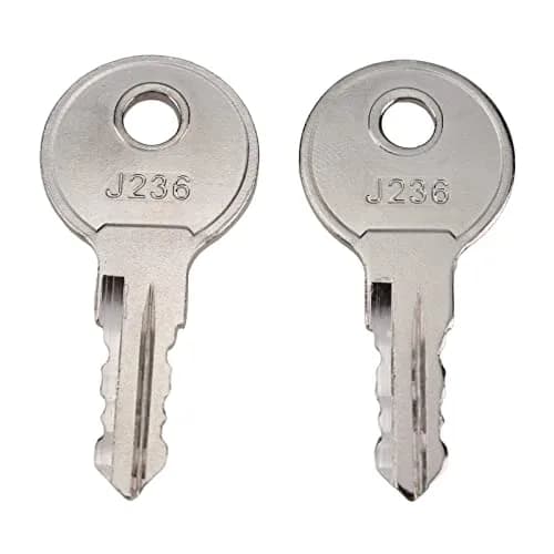 JZGRDN Door Lock Keys 2-Pack Silver | Modern Key Lock Replacement (70-120 chars) thumbnail 2