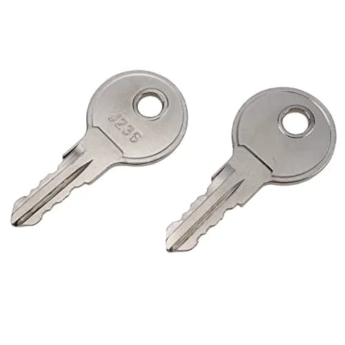 JZGRDN Door Lock Keys 2-Pack Silver | Modern Key Lock Replacement (70-120 chars) thumbnail 3