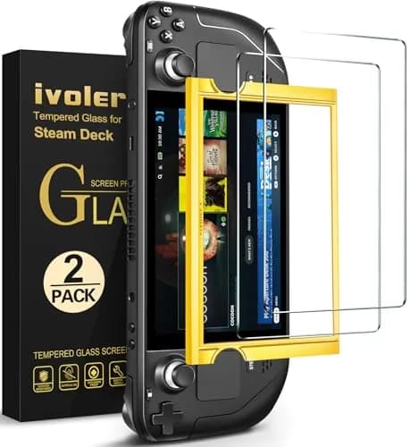 ivoler Ultra HD Clear Screen Protector for Steam Deck OLED/LCD 2-Pack | 99.9% Transparency, Scratch-Resistant, 7.4''/7'' Compatible thumbnail 1