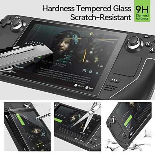 ivoler Ultra HD Clear Screen Protector for Steam Deck OLED/LCD 2-Pack | 99.9% Transparency, Scratch-Resistant, 7.4''/7'' Compatible thumbnail 5