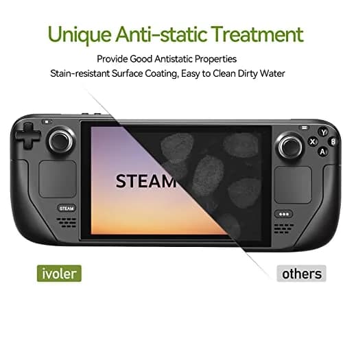 ivoler Ultra HD Clear Screen Protector for Steam Deck OLED/LCD 2-Pack | 99.9% Transparency, Scratch-Resistant, 7.4''/7'' Compatible thumbnail 9