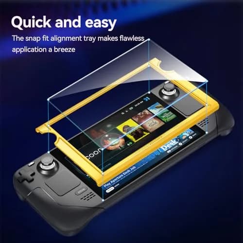 ivoler Ultra HD Clear Screen Protector for Steam Deck OLED/LCD 2-Pack | 99.9% Transparency, Scratch-Resistant, 7.4''/7'' Compatible thumbnail 2