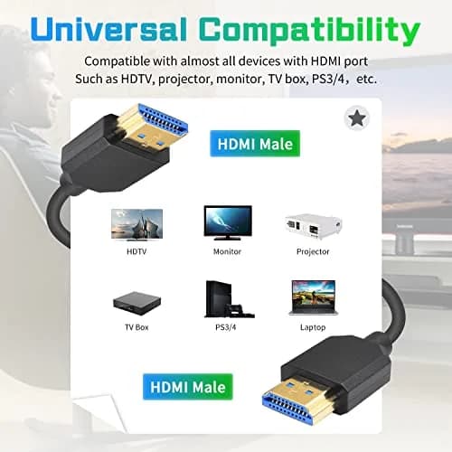 Duttek 8K HDMI Coiled Cable 1.2m (4 ft) | Ultra Thin Retractable HDMI 2.1 Cable for PS5, Xbox Series X/S, RTX 4080, ATOMOS Ninja V thumbnail 4