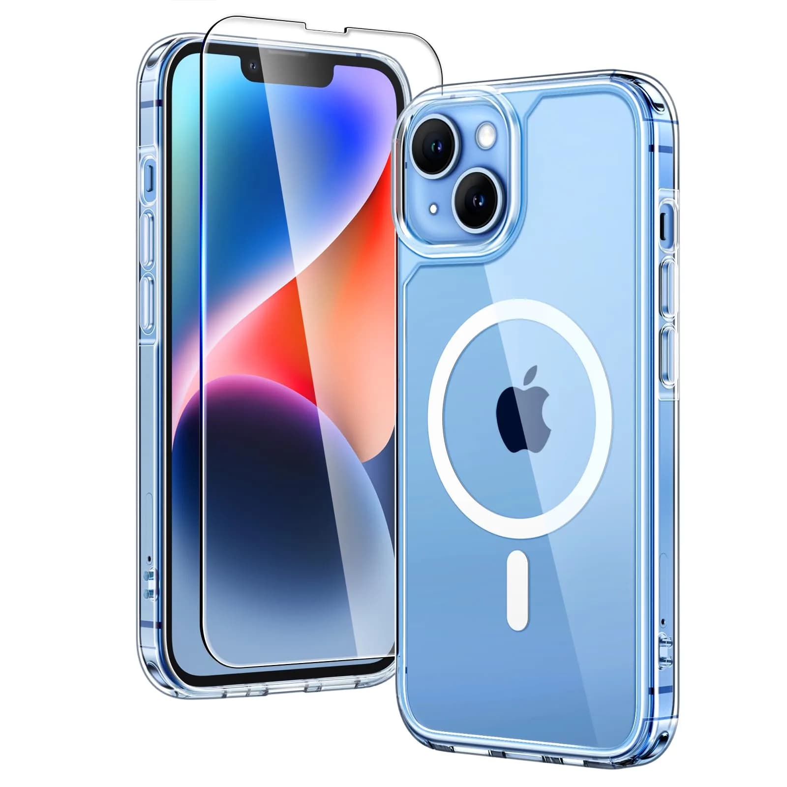 TAURI for iPhone 14 Case, Compatible with MagSafe, Clear | Military-Grade Shockproof & Anti-Yellowing