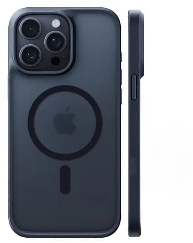 TORRAS Magnetic Shockproof Case for iPhone 14 Pro Max | Translucent Black, 6.7 inch thumbnail 1