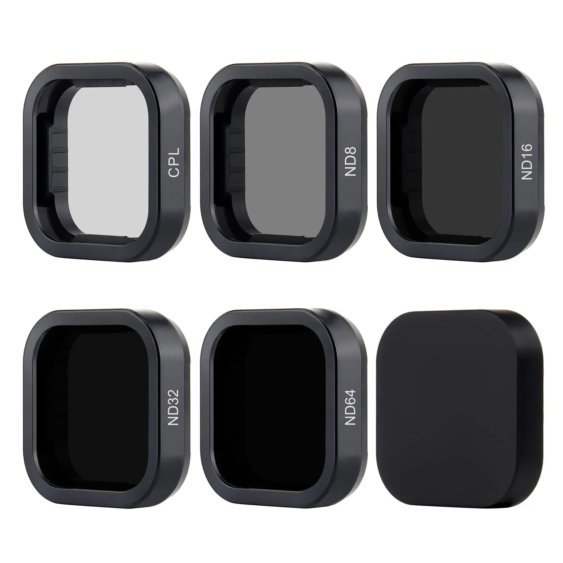 YALLSAME ND & CPL Filter Set for GoPro Hero 9/10/11/12 Black & Mini | 5-Piece Glass Filter Kit with Nano Coating — Filter for Hero 9 10 11 12
