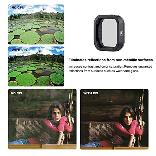 YALLSAME ND & CPL Filter Set for GoPro Hero 9/10/11/12 Black & Mini | 5-Piece Glass Filter Kit with Nano Coating thumbnail 5