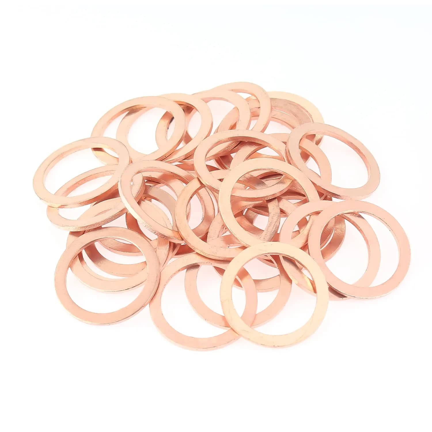 HELIFOUNER M20x26x1.5mm Copper Washers (40 Pieces) | High Heat Resistance Sealing Washers