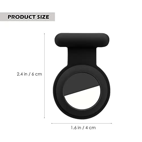 WALLFID Hidden Air-Tag Case for Kids, Elderly, Pets, Clothing | Black & Blue & Blue & White Silicone Tracker Holder thumbnail 4