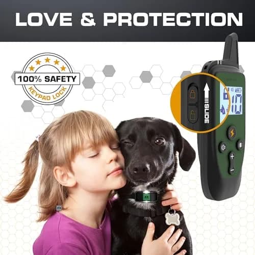 INVIROX Dog Training Collar with Remote, 123 Levels, 1100ft Range, IP67 Waterproof, Green Spark thumbnail 4