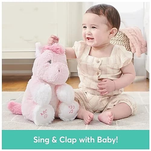 GUND Baby Alora Unicorn 11” Plush | Animated Singing Toy for Babies, ABCs & Numbers Learning thumbnail 5