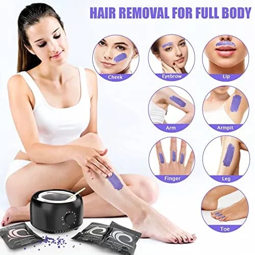 TIKESI Waxing Kit for Hair Removal 500ml | Gentle, Full Body, Home Use thumbnail 5