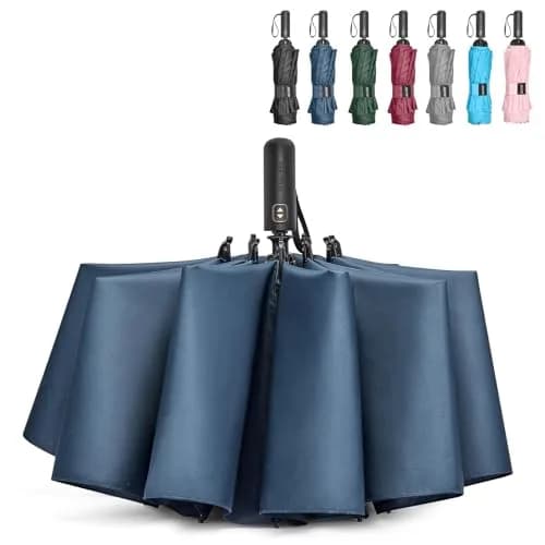 G4Free 62 Inch Large Golf Umbrella Windproof Reverse Travel Umbrella | Auto Open & Close, Double Canopy, Compact for Rain & Golf thumbnail 1
