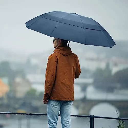 G4Free 62 Inch Large Golf Umbrella Windproof Reverse Travel Umbrella | Auto Open & Close, Double Canopy, Compact for Rain & Golf thumbnail 8