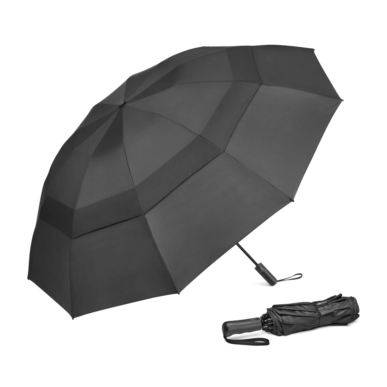 G4Free 62 Inch Large Golf Umbrella Windproof Reverse Travel Umbrella with Double Canopy and Auto Open/Close | 157.5 cm (62 Inch) Arc - main product image