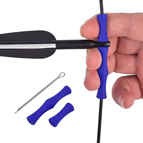 EOUS Blue Bow String Finger Savers & Nocking Points | Protects Fingers, Increases Accuracy - main product image