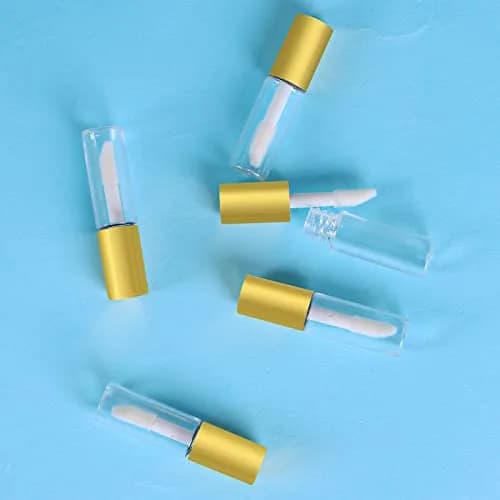 Mydio Clear Mini Lip Gloss Tubes 1.2ml (0.04 Fl Oz) | Pack of 50 Gold Lid Containers thumbnail 3