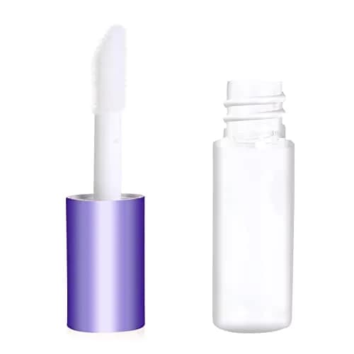 Mydio Clear Mini Lip Gloss Tubes 50 Pack (1.2ml Each) | Leak-Proof Purple Lid Containers thumbnail 4