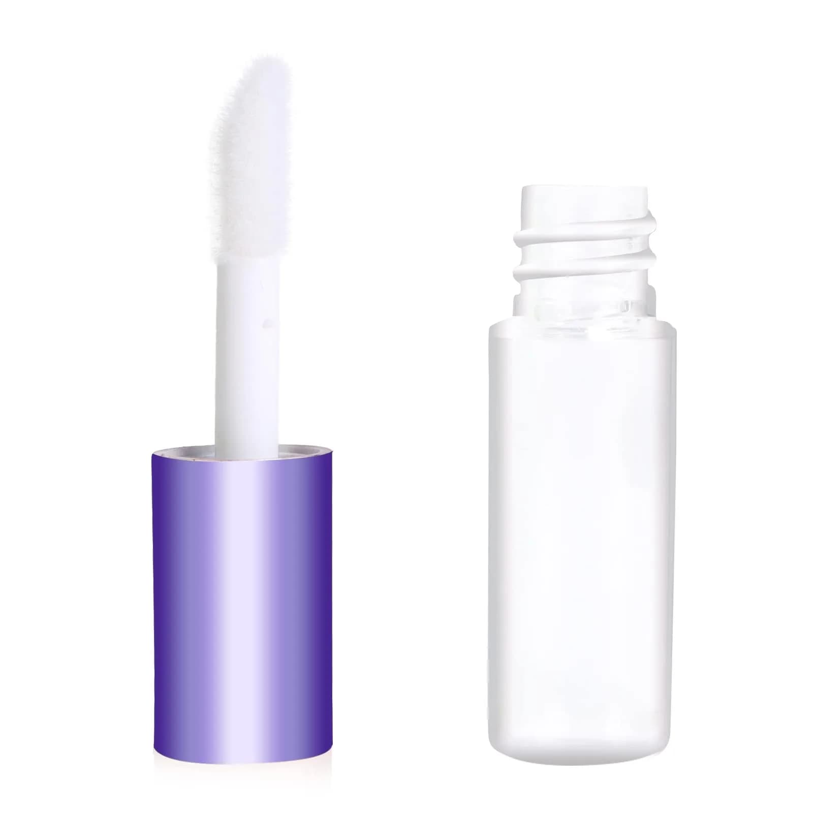 Mydio Clear Mini Lip Gloss Tubes 50 Pack (1.2ml Each) | Leak-Proof Purple Lid Containers - view 4