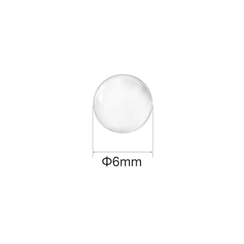 uxcell 6mm Clear Glass Ball Beads 200pcs | Paint Mixing Agitators thumbnail 2