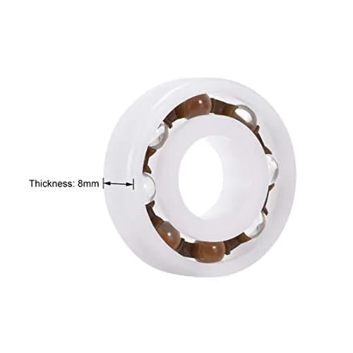 uxcell 6001 Plastic Bearings 12x28x8mm Glass Ball Nylon Cage 10 Pcs | High Precision & Speed Operation thumbnail 3