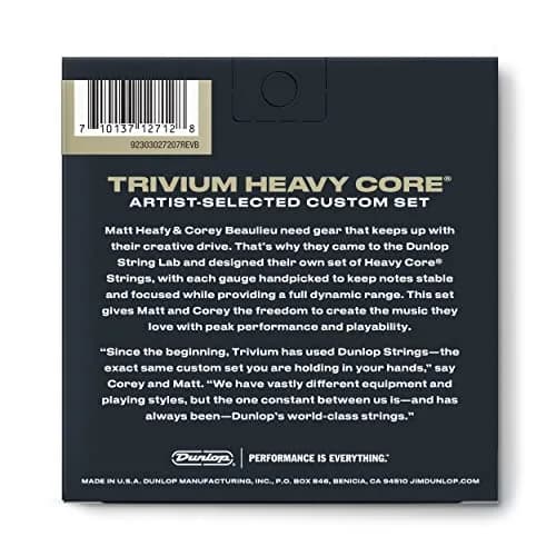 Jim Dunlop Heavy Core Trivium Signature Guitar Strings 10-52 | Handpicked for Focus & Dynamic Range thumbnail 7