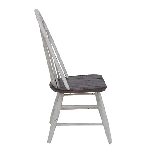 Liberty Furniture Industries Farmhouse Windsor Back Side Chair-Set of 2 | White, W21 x D23 x H40 thumbnail 4