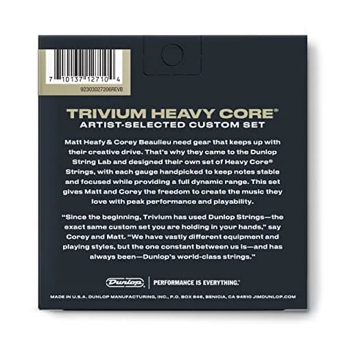 Jim Dunlop Heavy Core Trivium Signature Guitar Strings 10-52 | Handpicked for Focus & Dynamic Range thumbnail 7