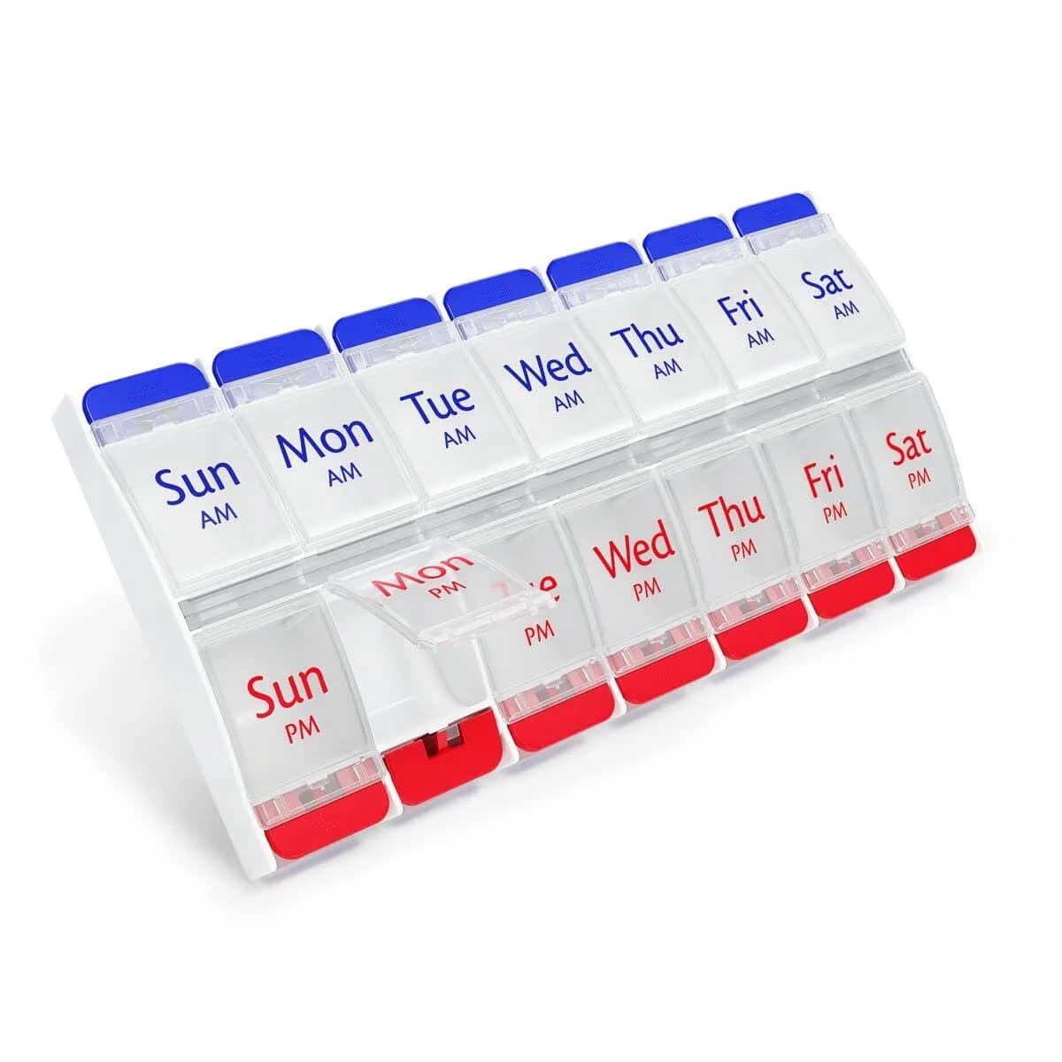 Ezy Dose Weekly AM/PM Pill Organizer X-Large Planner, 14 Compartments | Arthritis Foundation Ease-of-Use Commendation - main product image