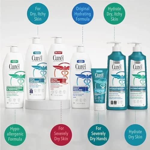 Curel Ultra Healing Intensive Fragrance-Free Lotion For Extra-Dry Skin 1 Fl Oz (30-Pack) | Dermatologist Recommended for Sensitive Skin thumbnail 7