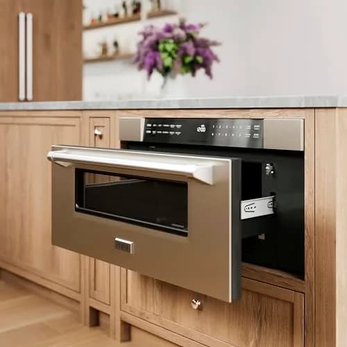 ZLINE 30" 1.2 cu. ft. Built-In Microwave Drawer in Stainless Steel | Space-Saving, 1000W, Top Access Design thumbnail 7