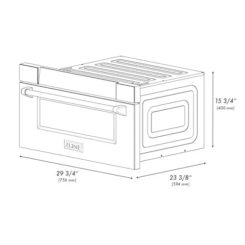 ZLINE 30" 1.2 cu. ft. Built-In Microwave Drawer in Stainless Steel | Space-Saving, 1000W, Top Access Design thumbnail 9