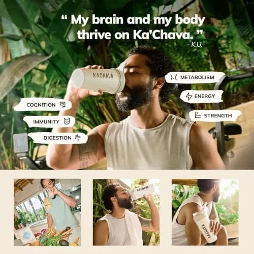 Ka’Chava Whole Body Meal Shake Matcha 15 Servings | Vegan Plant-Based Meal Replacement with 85+ Superfoods & Greens thumbnail 4