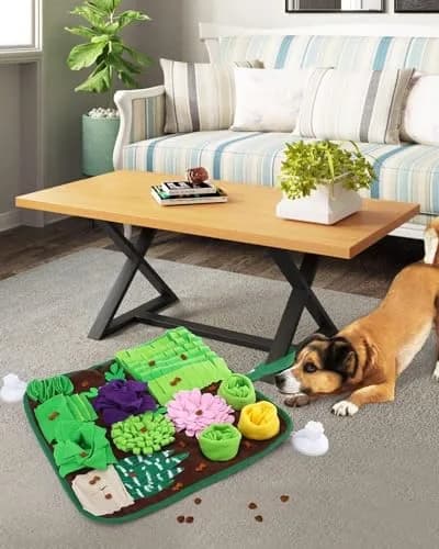CiyvoLyeen Snuffle Mat for Dogs and Cats 16.5" x 16.5" | Slow Eating & Stress Relief Pet Toy thumbnail 7