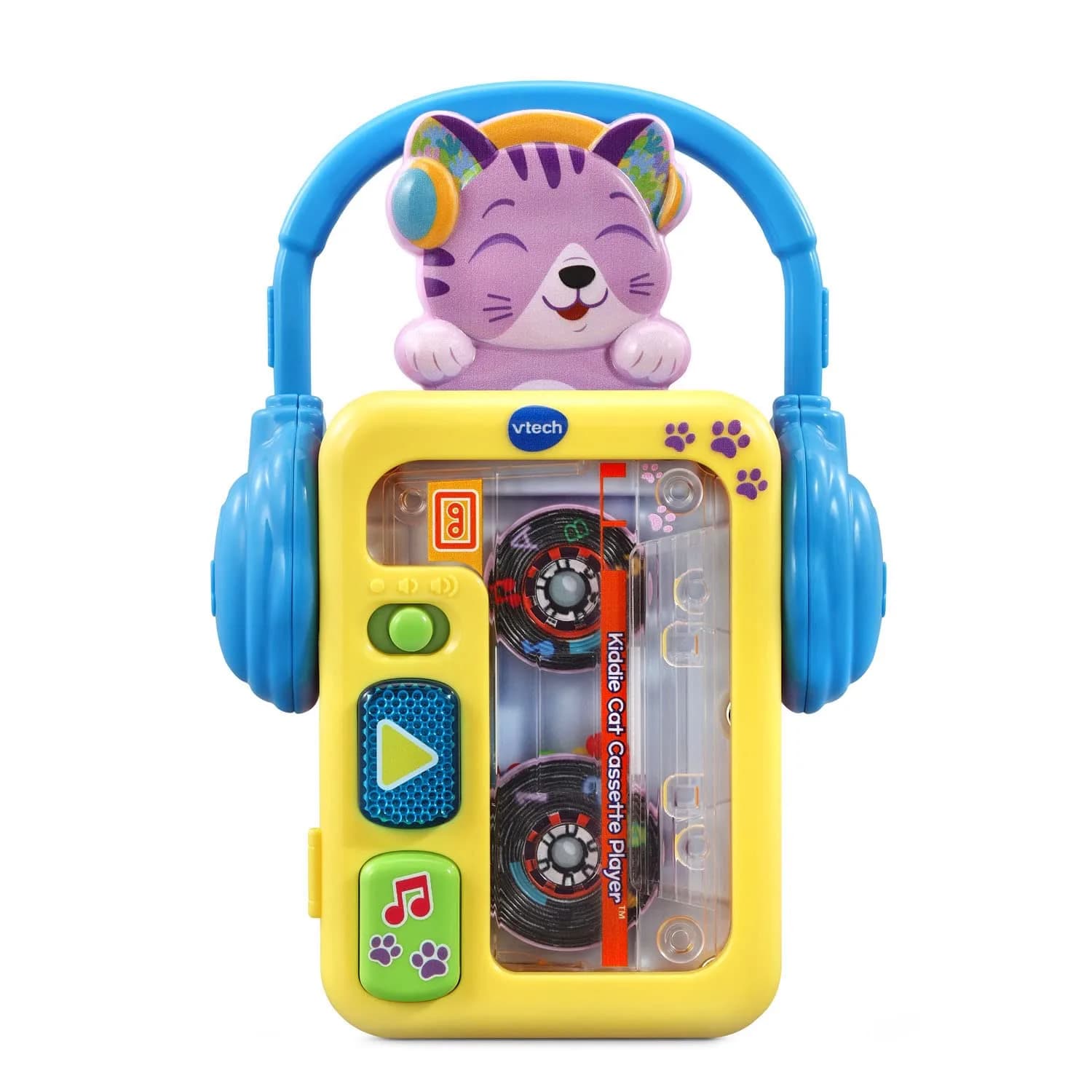 VTech Kiddie Cat Cassette Player | Retro Music Toy for 9-36 Months — Multicolor