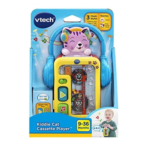 VTech Kiddie Cat Cassette Player | Retro Music Toy for 9-36 Months thumbnail 7