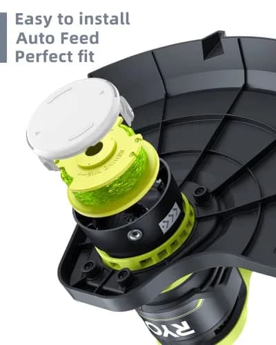 Eventronic Weed Wacker String Replacement for Ryobi ONE+ 0.08'' | 6 Spools & 1 Cap, Compatible with Ryobi 18V/24V/40V Trimmers thumbnail 4
