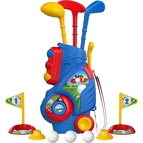 Liberry Toddler Golf Clubs Set Toy for 1-4 Years Old Boys Girls, Blue | Safe & Durable Plastic with 13-Piece Set thumbnail 1