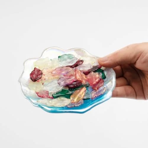X Hot Popcorn 100 Pcs Glass Leaf Beads | Leaf Shaped Beads for Jewelry & Crafts thumbnail 7