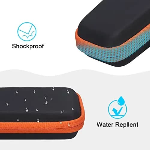 Lacdo Hard Carrying Case for SanDisk Extreme SSD 500GB | Shockproof Water-Resistant Travel Bag, Orange thumbnail 5