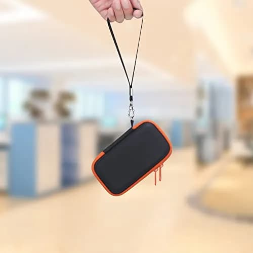 Lacdo Hard Carrying Case for SanDisk Extreme SSD 500GB | Shockproof Water-Resistant Travel Bag, Orange thumbnail 7