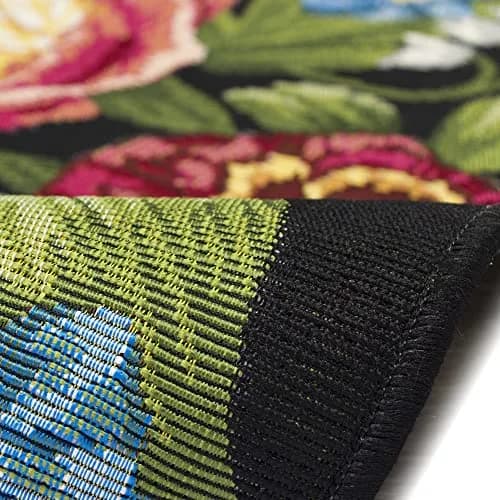 Liora Manne Esencia 1'11" x 4'11" Botanical Indoor/Outdoor Rug | Machine Washable, Non-Slip, Low Profile, Floral Design thumbnail 8