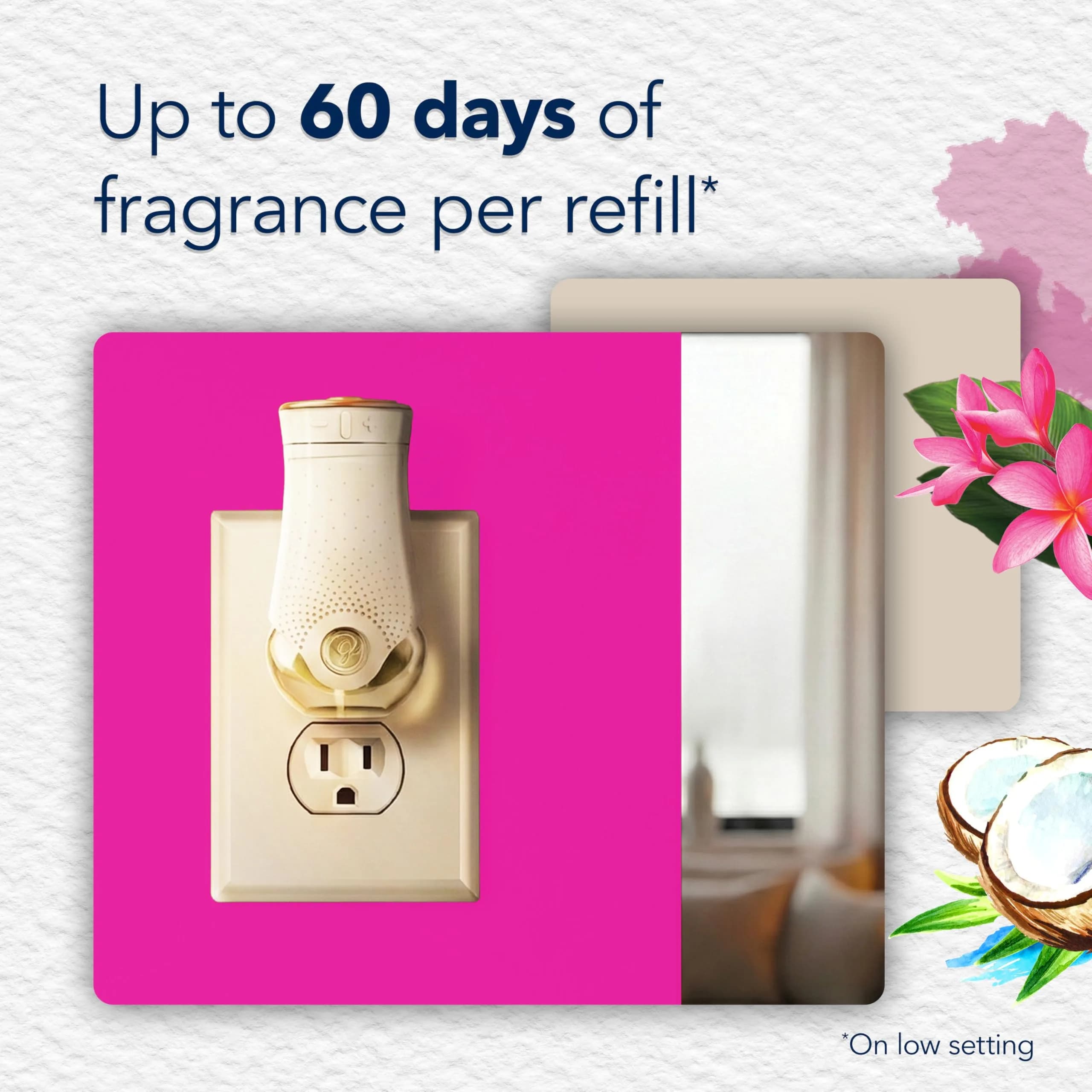 Glade Plugins Refills Air Freshener, Exotic Tropical Blossoms Scented Oil, 6.7 Fl Oz (Pack of 1) - view 2