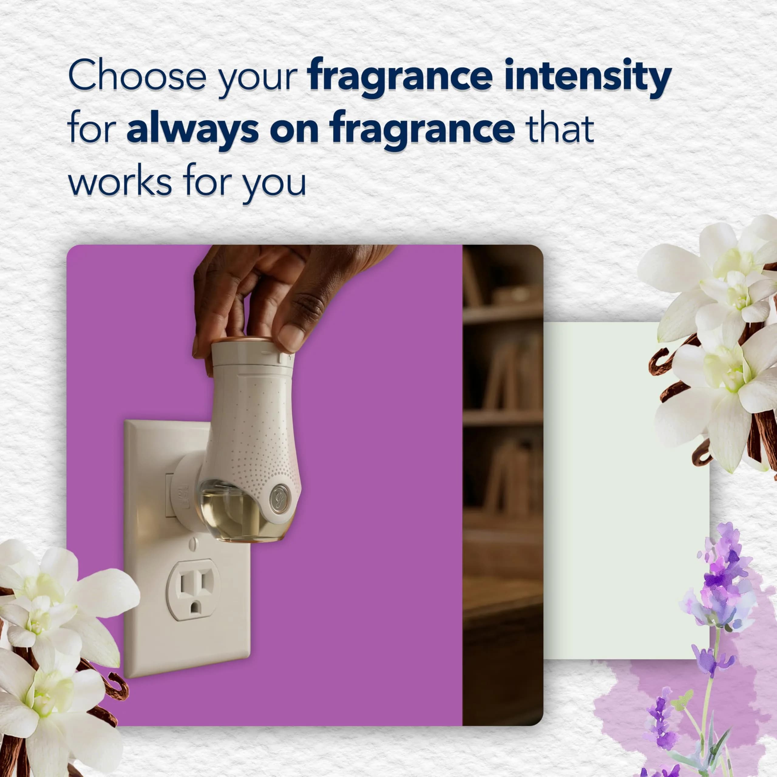 Glade PlugIns Refills Air Freshener Lavender & Vanilla 6.7 Fl Oz (200ml) | Scented with Essential Oils for Home & Bathroom - view 7