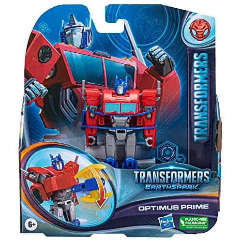 Transformers Toys EarthSpark Warrior Class Optimus Prime Action Figure, 5-Inch | Robot Toy for Kids 6+ thumbnail 2